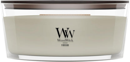 WoodWick Fireside candle with crackling wick