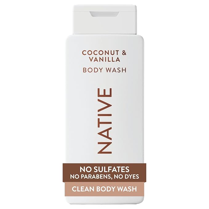 Native Coconut & Vanilla body wash 18 fl oz bottle