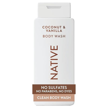 Native Coconut & Vanilla body wash 18 fl oz bottle