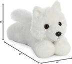 Cuddly white wolf plush toy for gifting