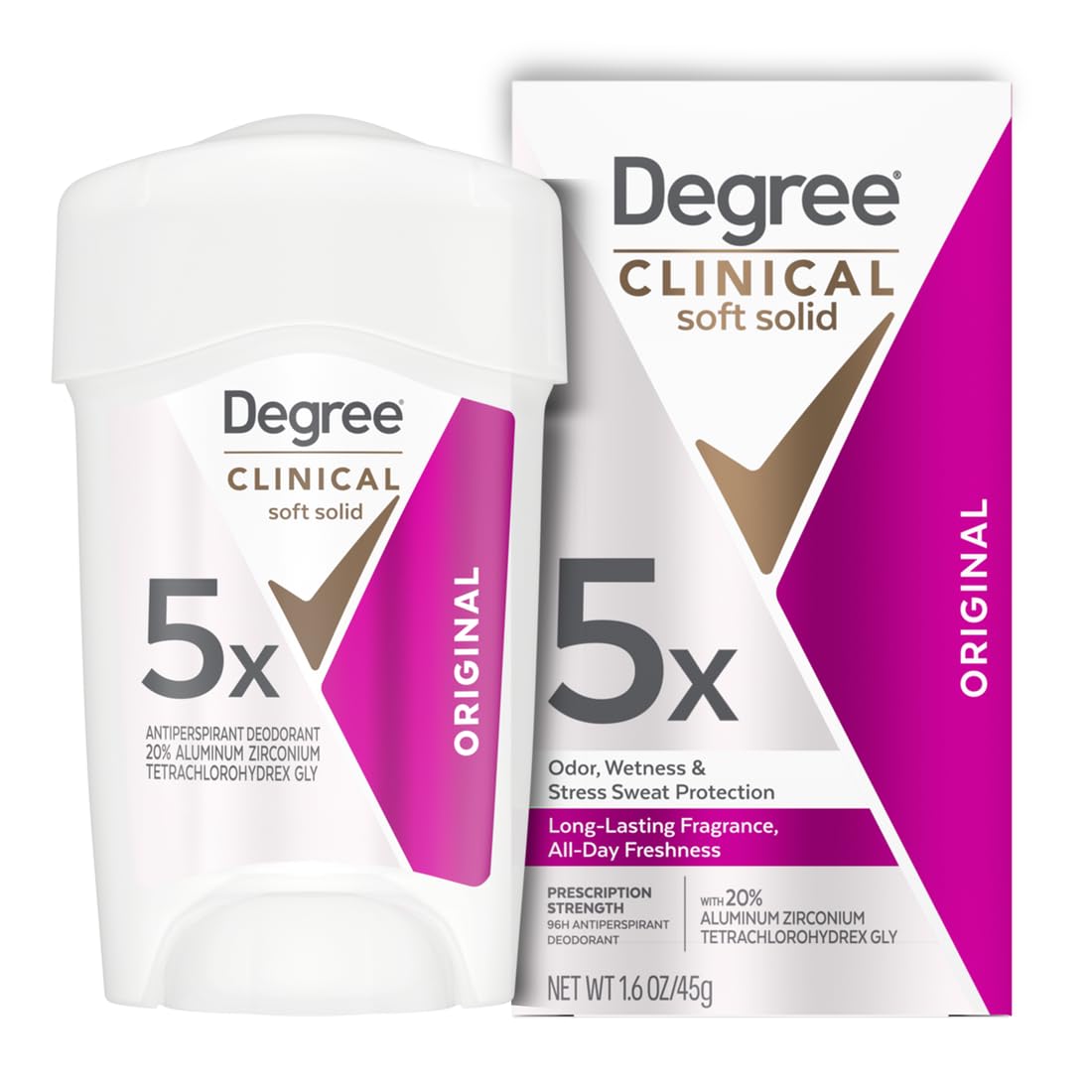 Degree Clinical soft solid deodorant in Original scent