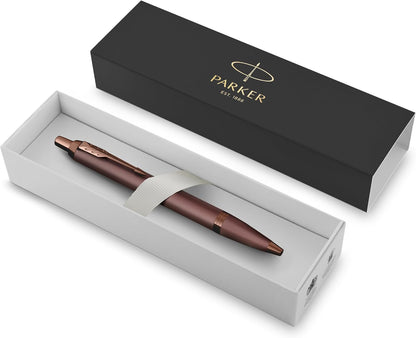Parker IM Monochrome metal ballpoint pen in burgundy finish