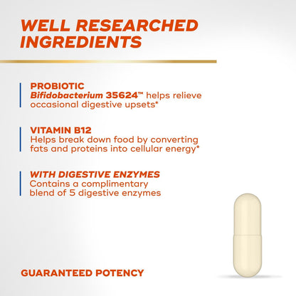 Align probiotic with Bifidobacterium 35624 and vitamin B12