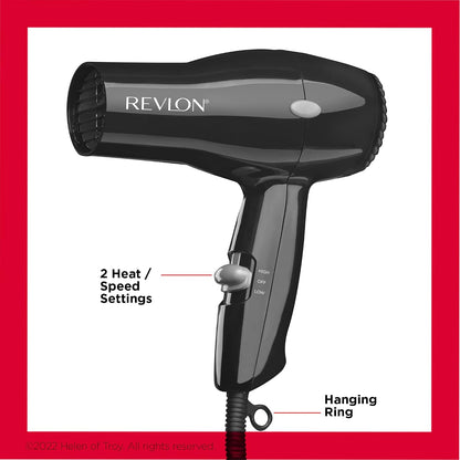 Portable REVLON hair dryer for travel and gym