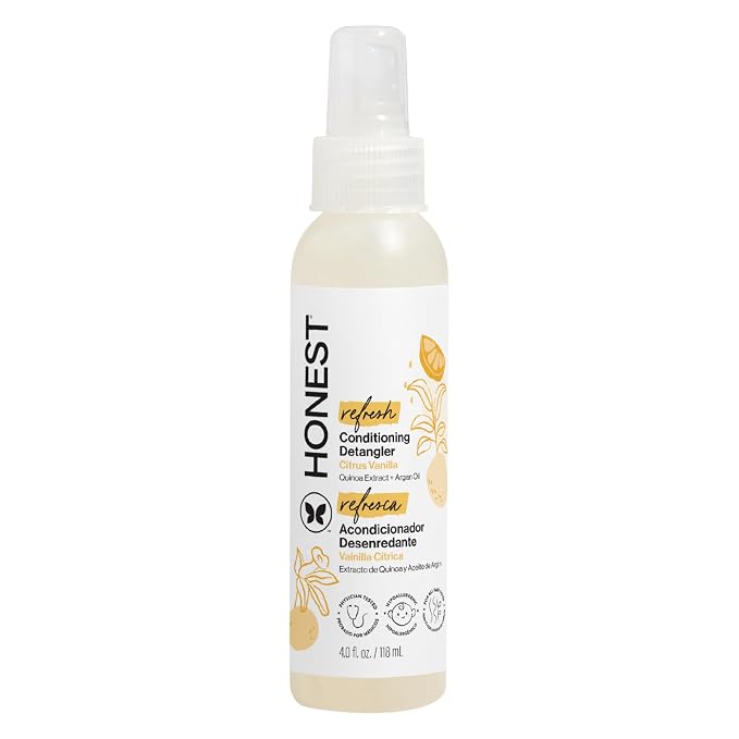 The Honest Company Citrus Vanilla Hair Detangler 4 fl oz bottle