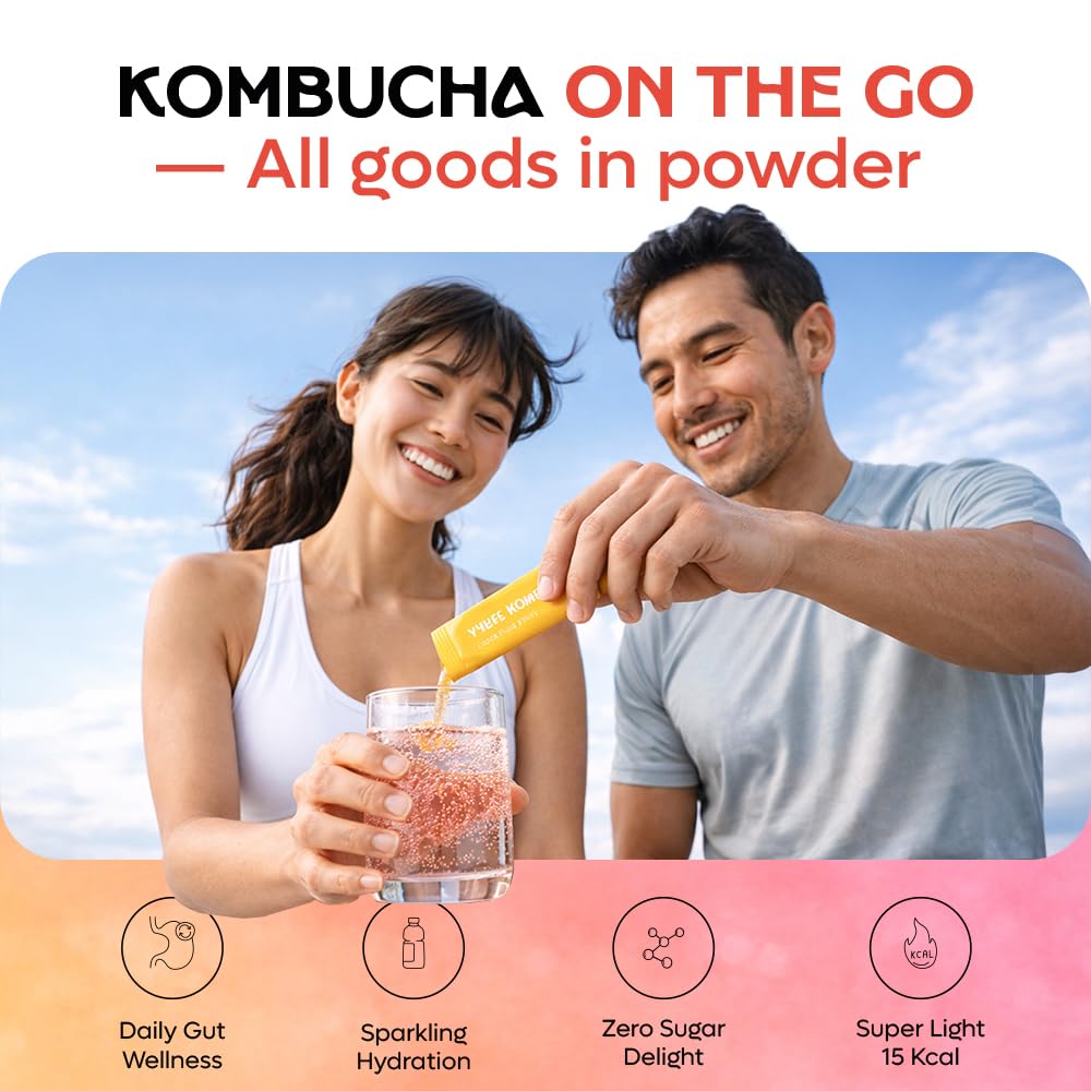 Kombucha Powder Packets Unisex Schisandra Berry Sparkling Drink Mix