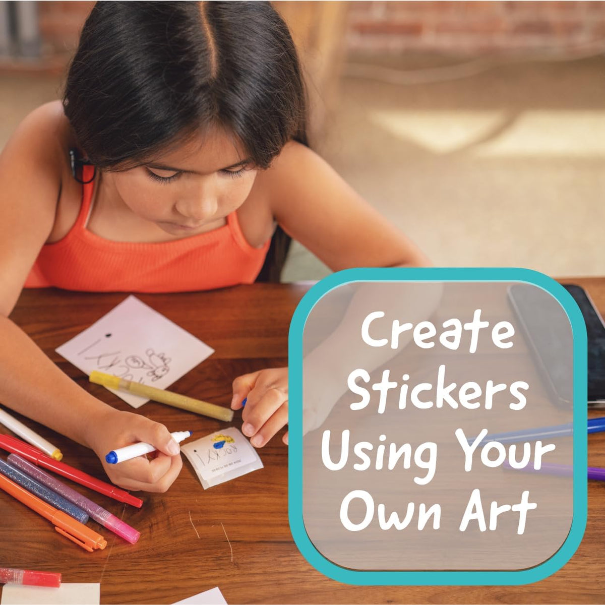 Kids creative sticker maker for crafts