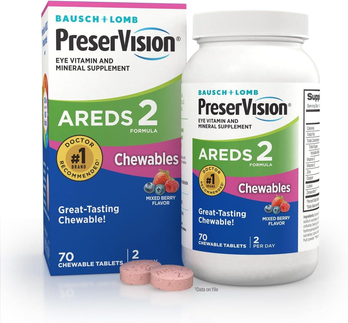 Mixed berry PreserVision AREDS 2 70 tablets