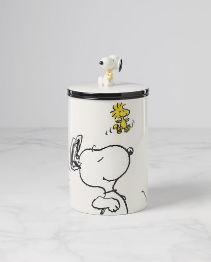 Chef Snoopy porcelain food storage canister by Lenox