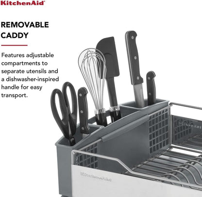 KitchenAid angled drain board dish rack