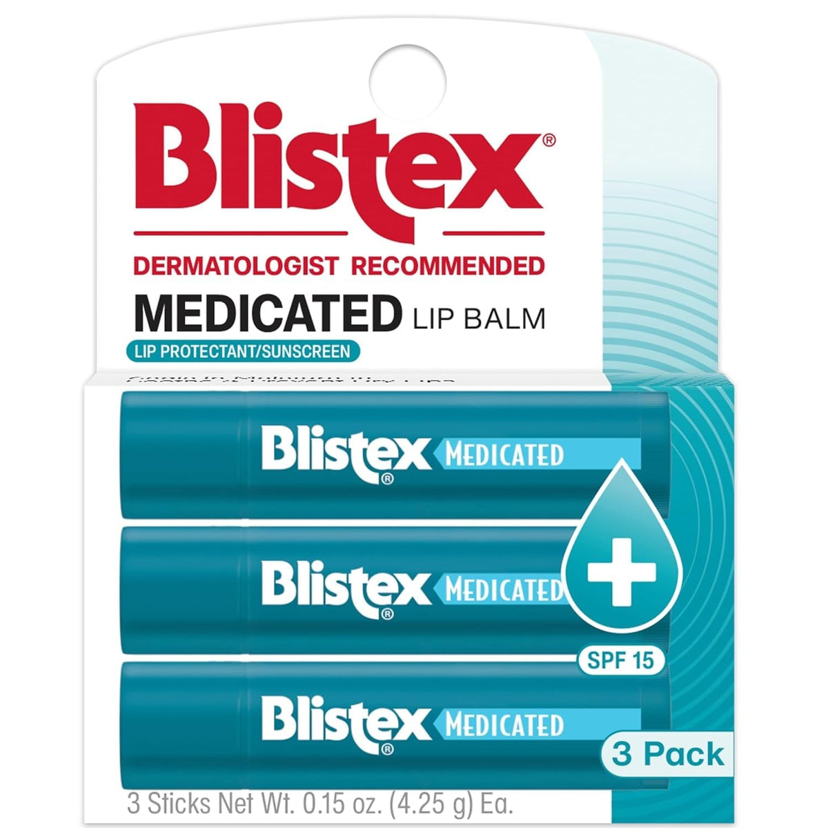 Blistex 24 Hr Moisture medicated lip balm tubes