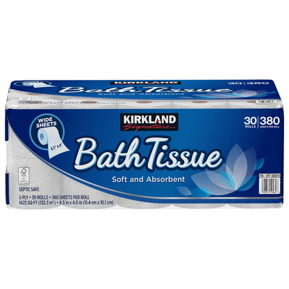 Kirkland Signature 2-ply bath tissue 30-roll pack