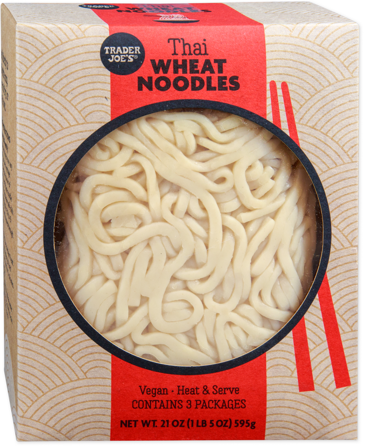 Trader Joe's Thai wheat noodles vegan pantry staple