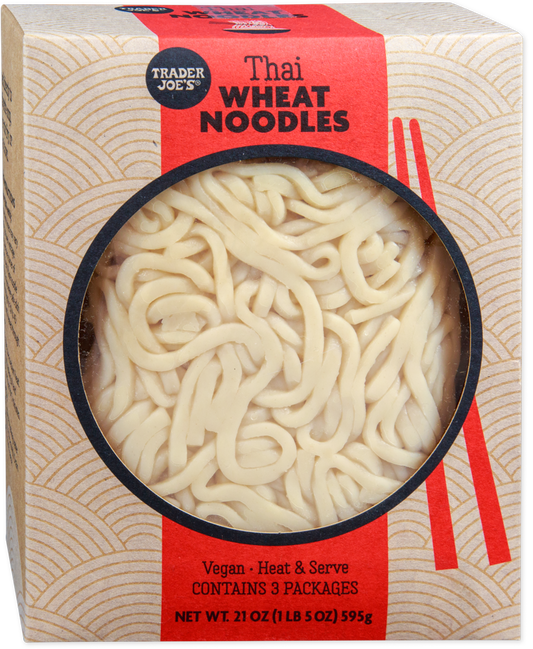 Trader Joe's Thai wheat noodles vegan pantry staple