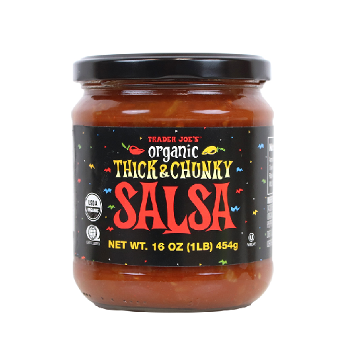 Trader Joe's Organic Thick and Chunky Salsa jar