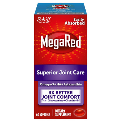 Schiff MegaRed Superior Joint Care 60 softgels bottle