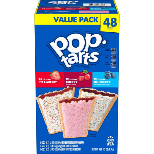 Pop-Tarts variety pack toaster pastries 48 count
