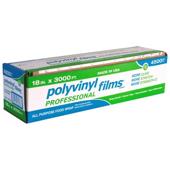 Polyvinyl Films all purpose food wrap 18 in x 3000 ft roll