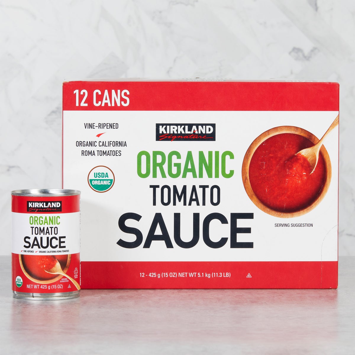 15 oz cans of organic tomato sauce