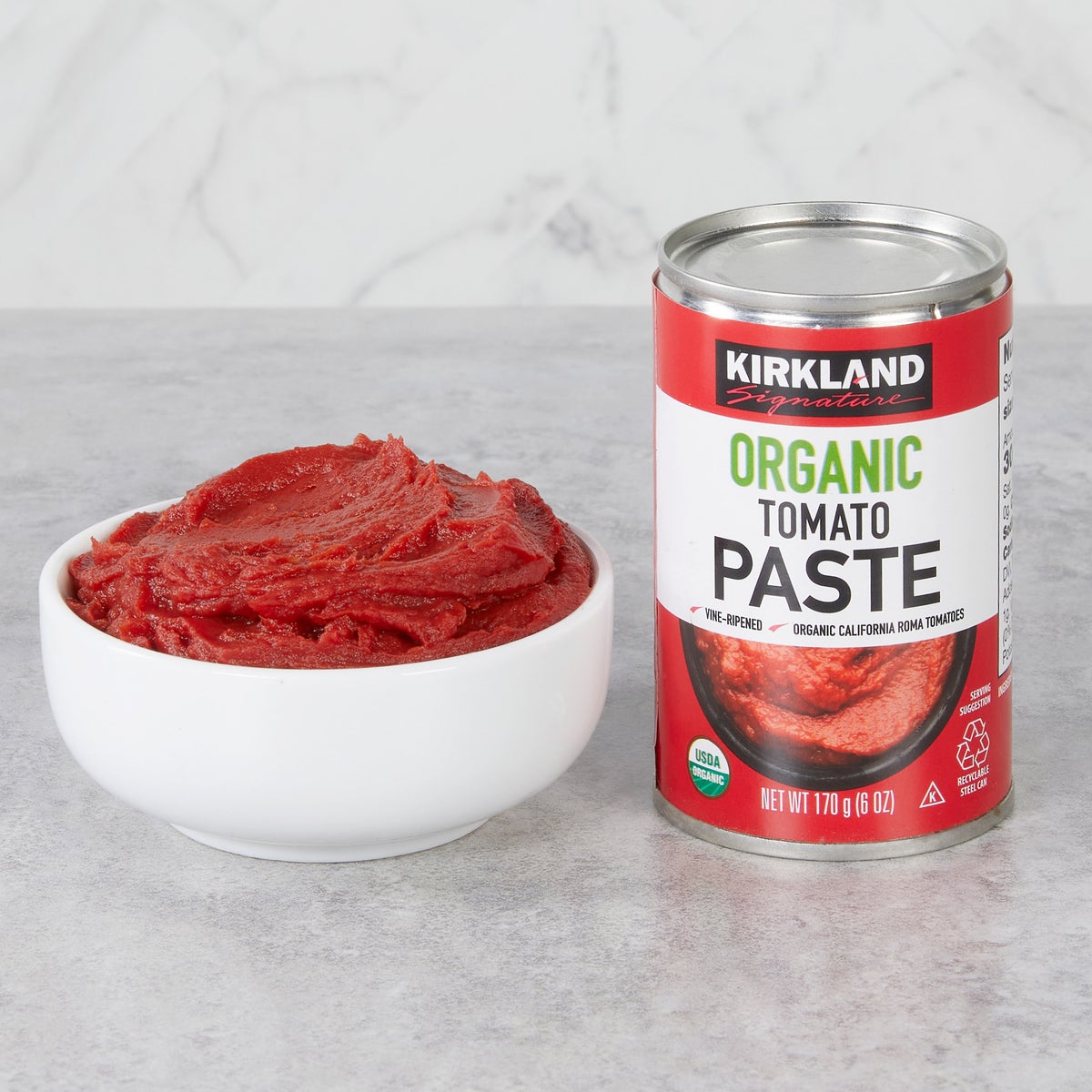 USDA organic tomato paste made with Roma tomatoes