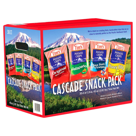 Tim's Cascade potato chips variety pack 30-count
