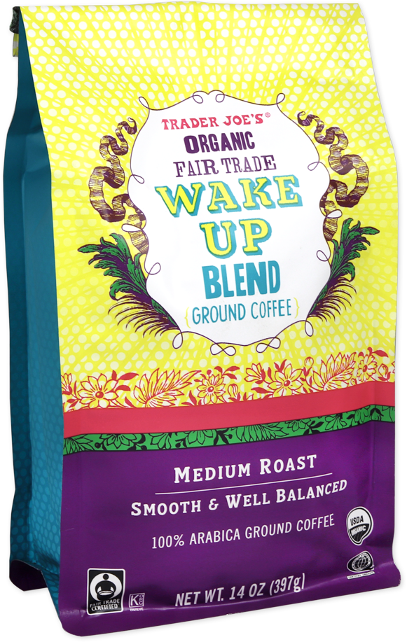 Trader Joe's Organic Fair Trade Wake Up Blend ground coffee
