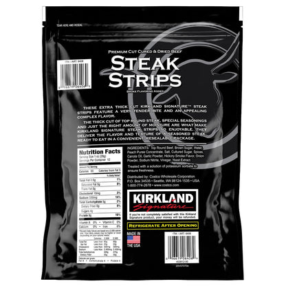 Kirkland Signature extra thick steak strips ready to eat snack