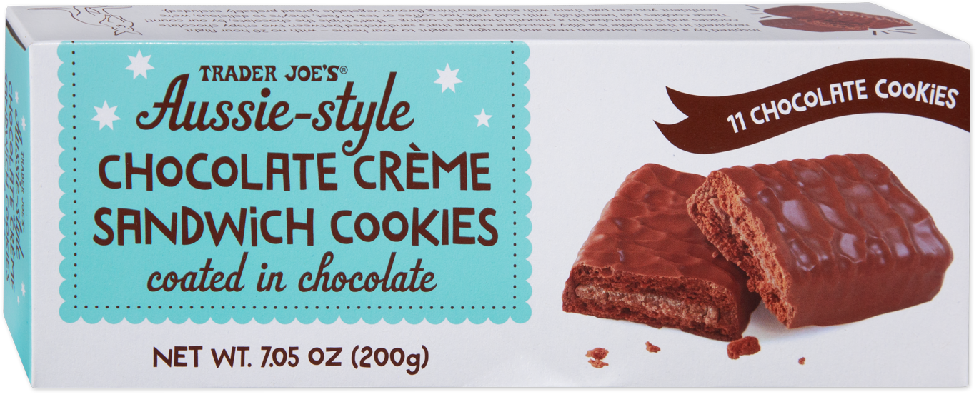 Trader Joe's Aussie-style chocolate crème sandwich cookies