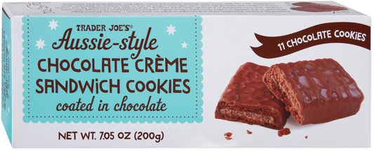 Trader Joe's Aussie-style chocolate crème sandwich cookies