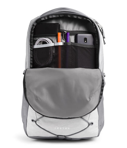 The North Face Jester backpack back panel and straps