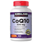 Kirkland Signature CoQ10 dietary supplement packaging