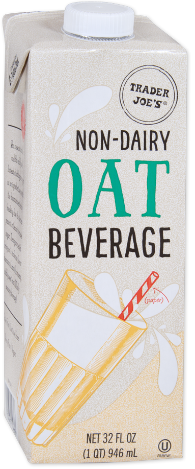 Trader Joe's Non-Dairy Oat Beverage carton