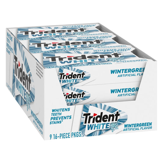 Trident White sugar free wintergreen gum 9-count
