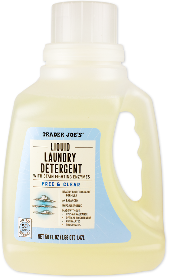 Trader Joe's free and clear liquid laundry detergent