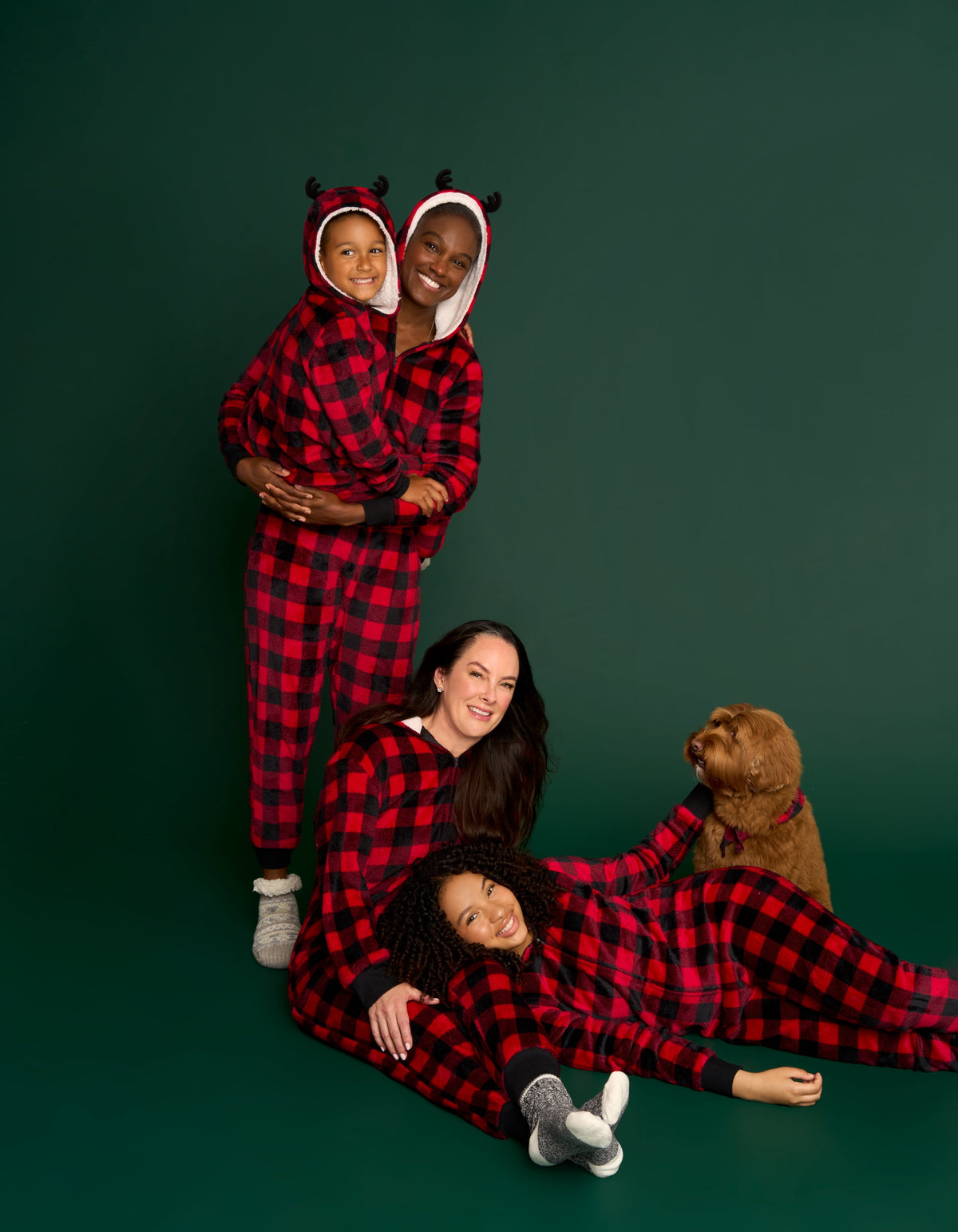 Men's holiday pajama union suit in sizes S–2X