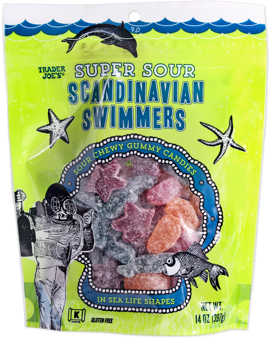 Trader Joe's Super Sour Scandinavian Swimmers candy