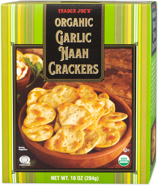 Trader Joe's Organic Garlic Naan Crackers