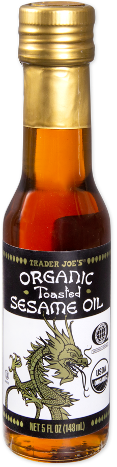 Trader Joe's organic toasted sesame oil bottle