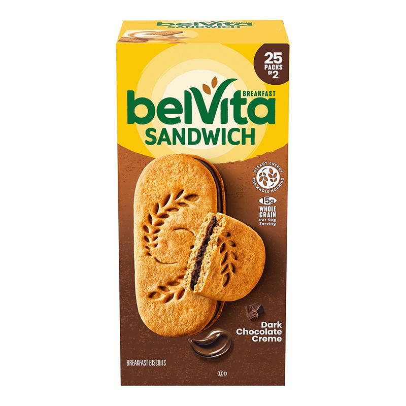 BelVita dark chocolate creme breakfast biscuit sandwiches