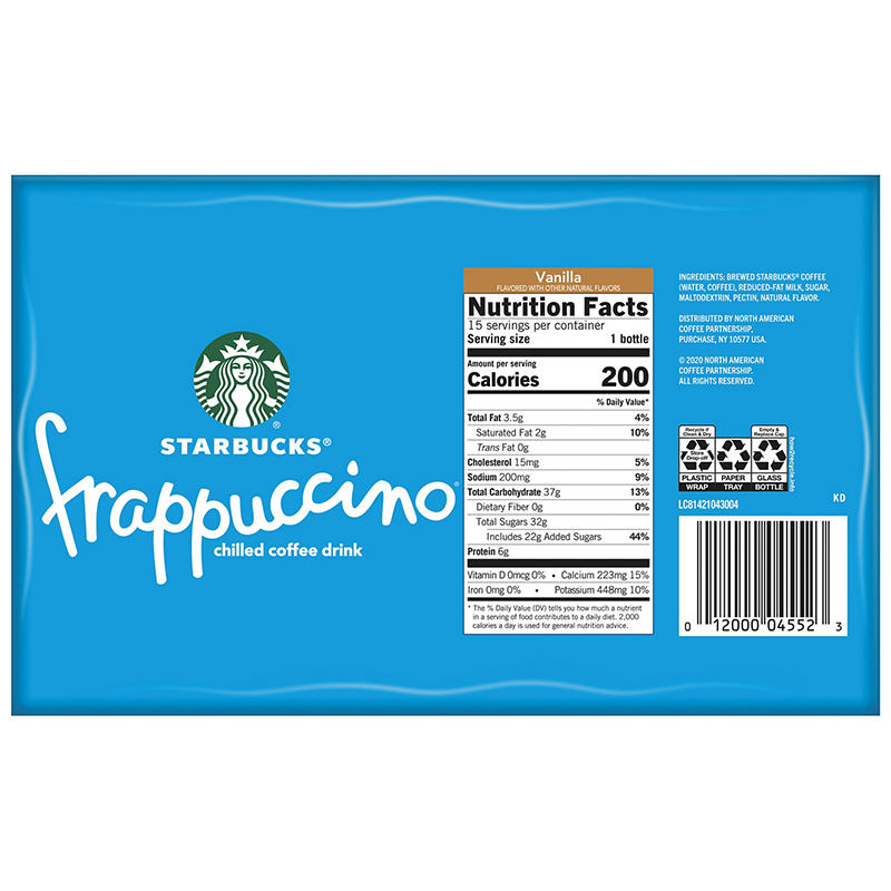 Bottled Starbucks vanilla coffee drink