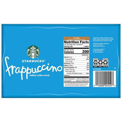Bottled Starbucks vanilla coffee drink