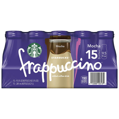 Starbucks Mocha Frappuccino 15 count bottles