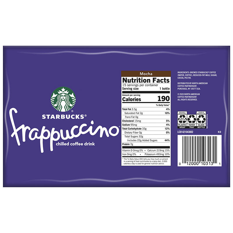 Starbucks mocha coffee drink 9.5 oz bottle