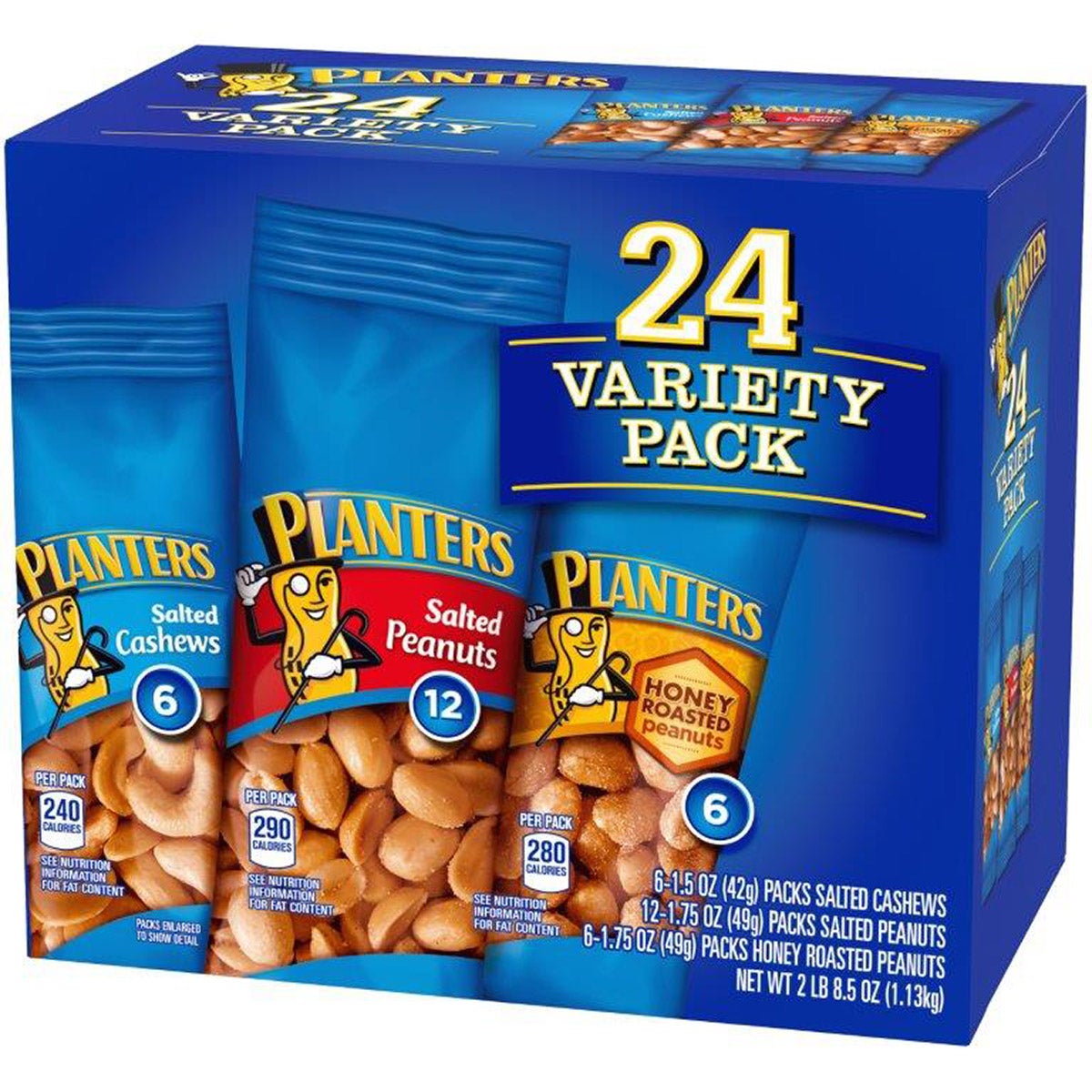Planters nuts variety pack for pantry stocking