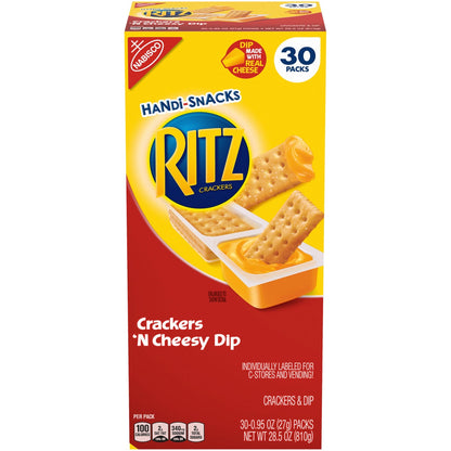 Ritz Handi-Snacks crackers and cheese dip 30-count box