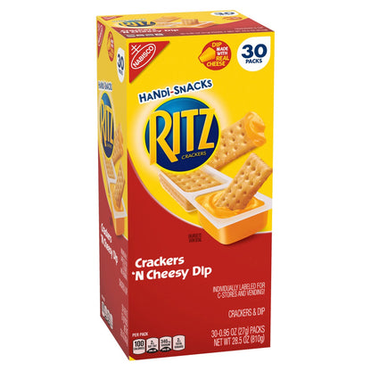 Ritz crackers and cheese dip convenient pantry snack