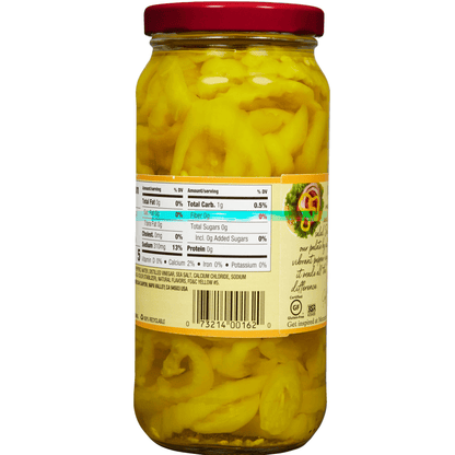 Yellow banana pepper rings from Mezzetta