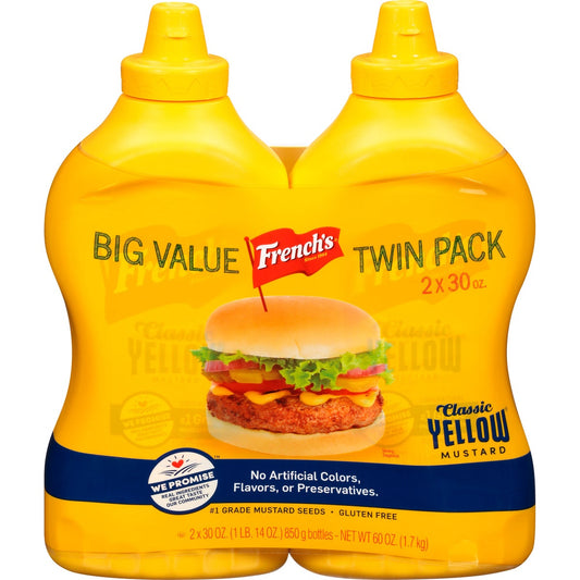 French's classic yellow mustard 30 oz 2-pack