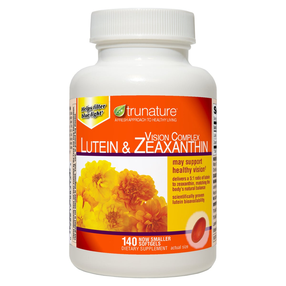 trunature Vision Complex Lutein and Zeaxanthin 140 softgels