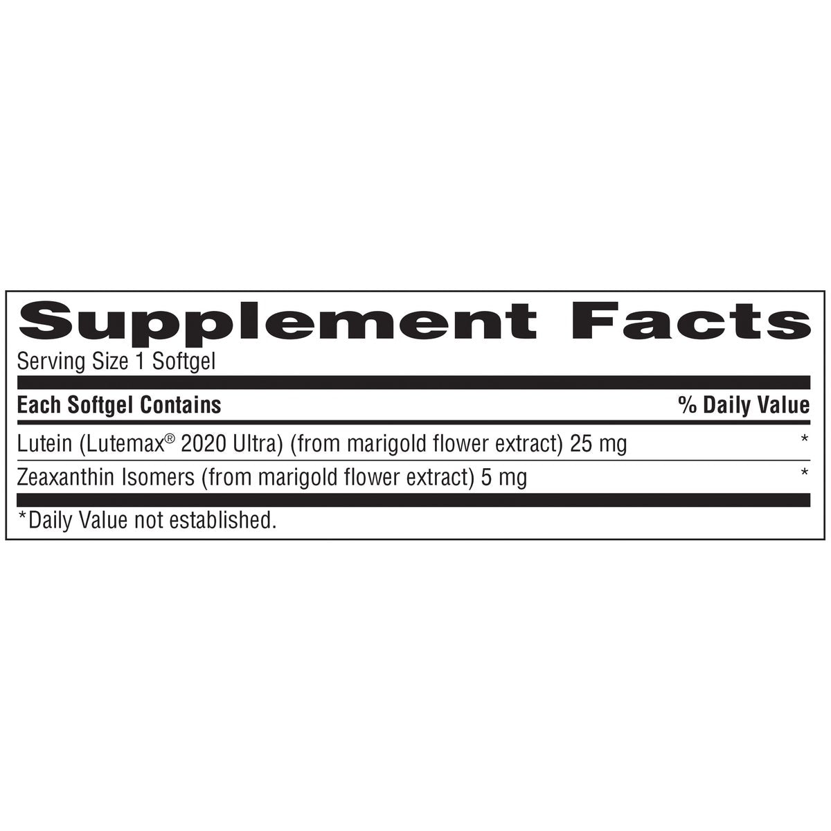 trunature eye support supplement softgels bottle